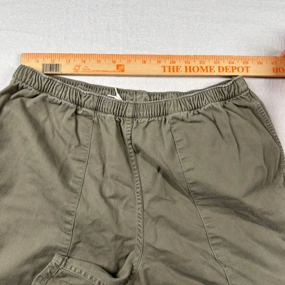 Vintage Polo Ralph Lauren Shorts Mens L Brown Army Green Elastic Baggies Pony 5